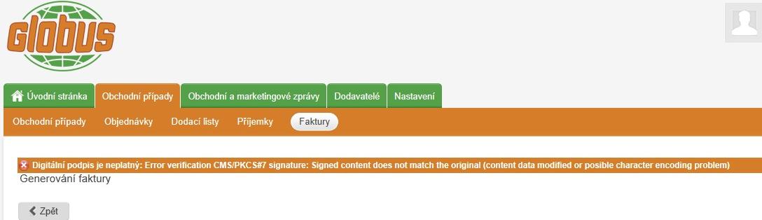 dll V SYSTEMU GROW GENERUJI FAKTUR ALE PO STISKU TLAČÍTKA PODEPSAT A ULOŽIT SYSTÉM ZOBRAZÍ HLÁŠKU SIGNED CONTENT DOESNT MATCH THE ORIGINAL Jedná se o chybu podepisovací komponenty CAPICOM.