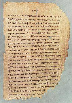 popisuje základy křesťanství doba vzniku 1. 2. st. n. l. zapsán v řečtině (viz obrázek: papyrový zlomek Nového zákona, rok 200 n.l.) Novozákonní texty byly shromážděny jako závazný soubor (kánon) ve 2.