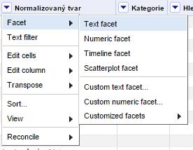 Optimalizace webových stránek 53 a je možno je společně shlukovat. Druhou možností je použití funkce Text filter, kde se jedná o klasické vyhledávání. (Kašpar 2014; 2015) Obr.