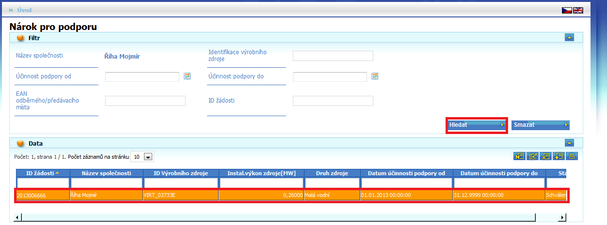 4 Registrace nároku na podporu 4.