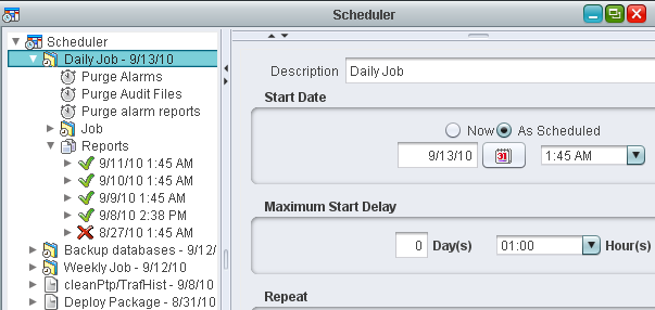 OmniVista 8770 Scheduled Task Predefined