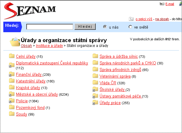 V této sekci je třeba zřejmě zvolit Státní