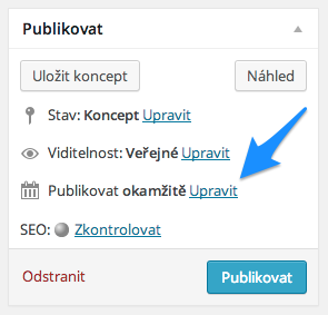 Do tohoto okna můžete napsat adresu webových stránek (do okna s názvem URL) nebo můžete vybrat stránku v redakčním systému, na kterou se daný odkaz bude odkazovat, pro zrychlení hledání můžete použít