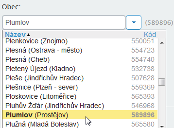 ! Přijímačky 3. Po výběru položky k hromadnému doplnění/opravě se dynamicky upraví tabulka s uchazeči (právě ve vztahu k povaze položky).