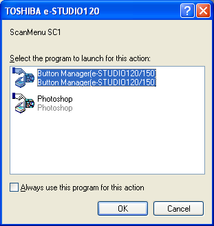 Nastavení Windows Event Manager pro pøístroj TOSHIBA e-studioxxx (kde xxx je oznaèení modelu vašeho pøístroje) umožòuje uživateli využít výhod TOSHIBA Button Manager pro pøevzetí øízení událostí z