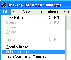Stisknìte tlaèítko Start ( ). Spustí se vybraná aplikace a zaène se skenovat. Pokud se objeví následující okno, zvolte Button Manager a kliknìte na OK.