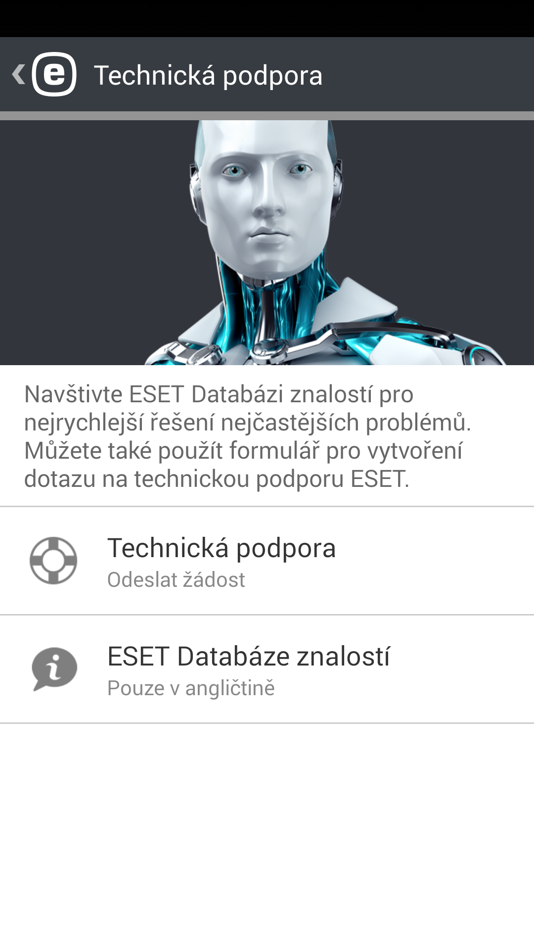 14. Technická podpora Specialisté technické podpory ESET jsou vám k dispozici a poskytnou vám administrativní nebo technickou podporu související s ESET Endpoint Security nebo dalšími produkty ESET.