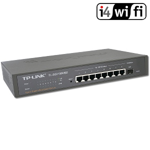 TP-LINK: TL-SG2109WEB nastavitelný switch, 9x Gbit port, 1x SFP slot Profesionální plně nastavitelný 9portový Gigabitový switch, který lze díky SFP slotu osadit optickým minigbic modulem.