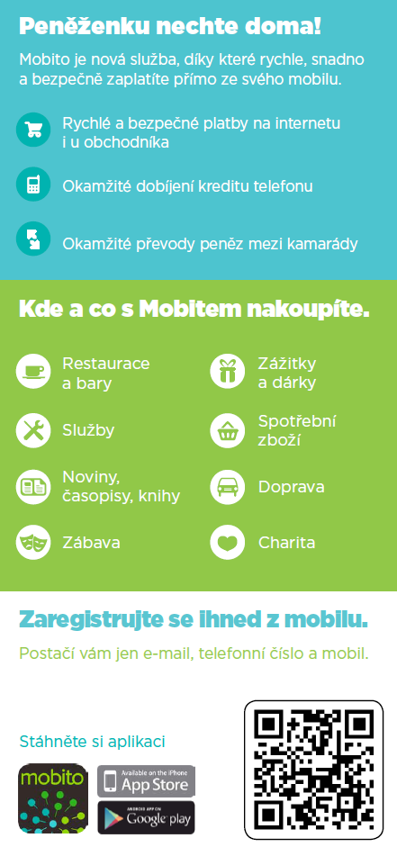 Komunikace na zákazníky v místech prodeje V místě prodeje můžete využít další doplňující formáty pro komunikaci Mobita tváří v tvář zákazníkovi.