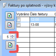 sumu nezaplacených faktur a záloh ve výchozí měně (zde v Kč) programu. Faktury v jiných měnách jsou přepočteny kurzem těchto faktur.