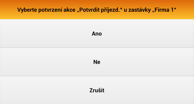 Kdyby chtěl řidič zadávat splnění úkolů mimo určenou zastávku, systém ho na to upozorní, oznámí mu,