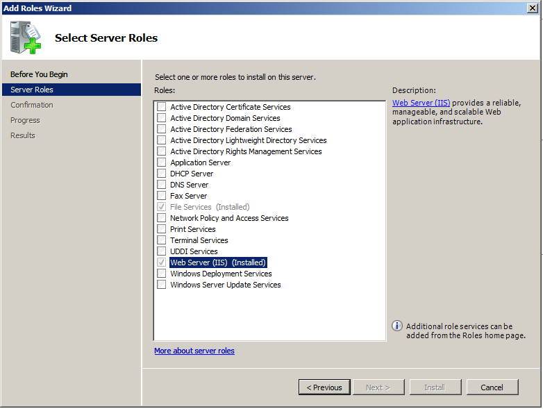 6.2.2. Microsoft IIS Obr. 6 37 Apache HTTPS Internet Information Services je webový server, který nabízí společnost Microsoft jako součást operačního systému Windows 2008 Server R2.