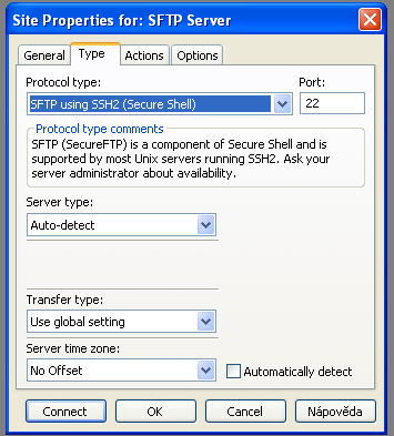 9.1.2. FileZilla Zdarma dostupný multiplatformní klient. Podporuje všechny šifrovací protokoly, SFTP i FTPS.