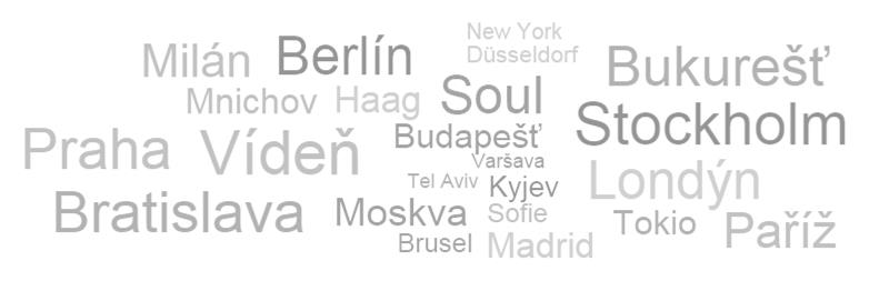 Česká centra v číslech 2014 Sídlo Rok založení 22 metropolí na třech kontinentech přes 2600 projektů v zahraničí