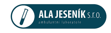 LABORATORNÍ MANUÁL pro uživatele služeb Laboratoře ALA Jeseník s.r.o. Jeseník 2008 Obsah: 1. ÚVOD...2 2. Definice a zkratky...3 3. ZÁKLADNÍ INFORMACE O Laboratoří...3 3.1. Statut a důležité údaje...3 3.2. Struktura laboratoří.