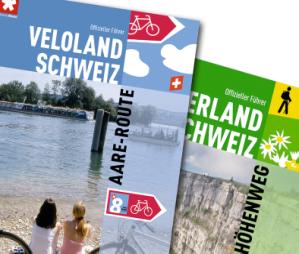7. Tištěné materiály SchweizMobil vydává pro národní a regionální trasy ve spolupráci s 3 partnerskými vydavatelstvími v němčině, francouzštině a částečně v angličtině 8.