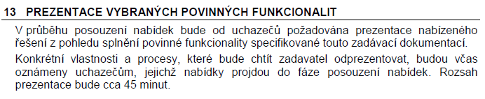 Dotaz č. 8: V Zadávací dokumentaci, v článku 13, je na str.