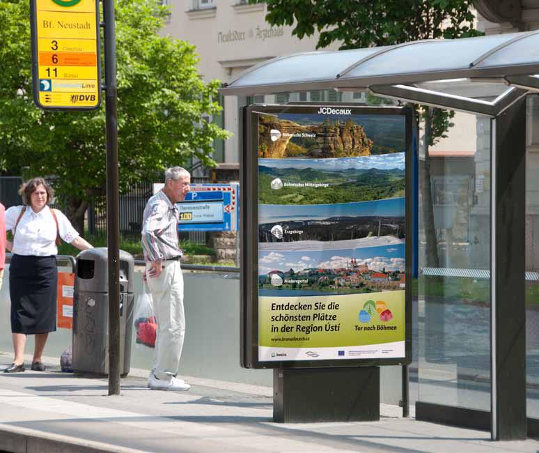 Mediální kampaň Outdoor Sasko Billboardy Drážďany