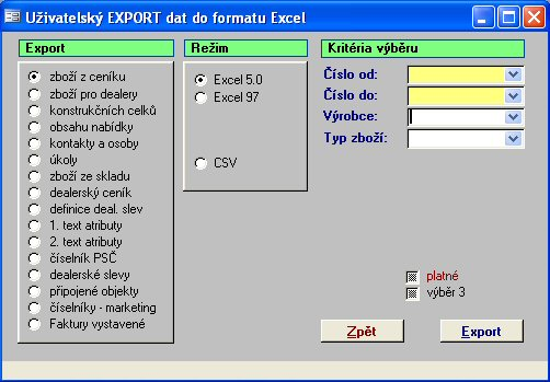 2 1.1 Představení - Funkce, které modul Standard nabízí jsou standardní funkce MS Accessu. Hlavní a důležité funkce jsou v Soft-4-Sale vždy zajištěny tlačítky lišty nástrojů.
