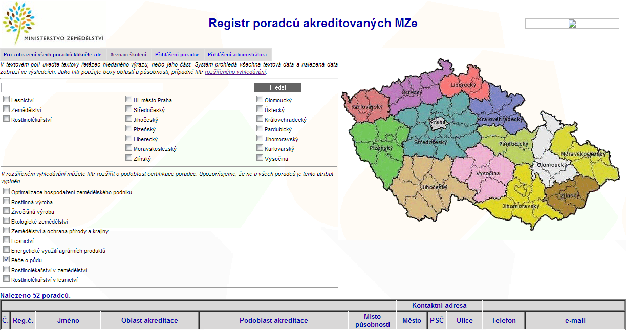 PORADENSTVÍ VE VZTAHU KE GAEC A EROZI 7.