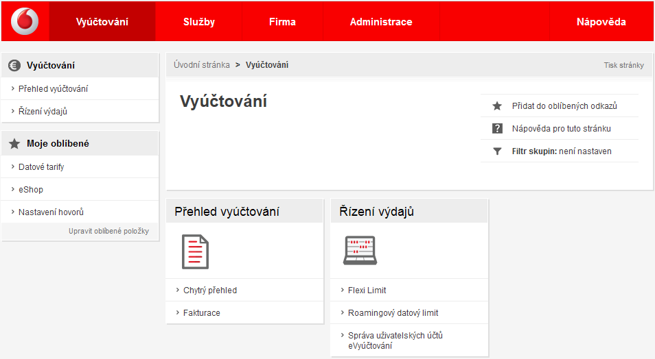 2.3 Řízení výdajů Kapitola kontrola výdajů poskytuje přehled o účtech a možnost nastavit informační zprávy o provolaných částkách a podobně. 27.