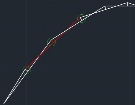 Základní vstupní parametry pro návrh konstrukce jsou znázorněny na dalším obrázku. Zatížení zadáváno v kg/m Délka značí referenční délku prutu v mm. Výška je výška příčného trámku v mm (v kroužku).