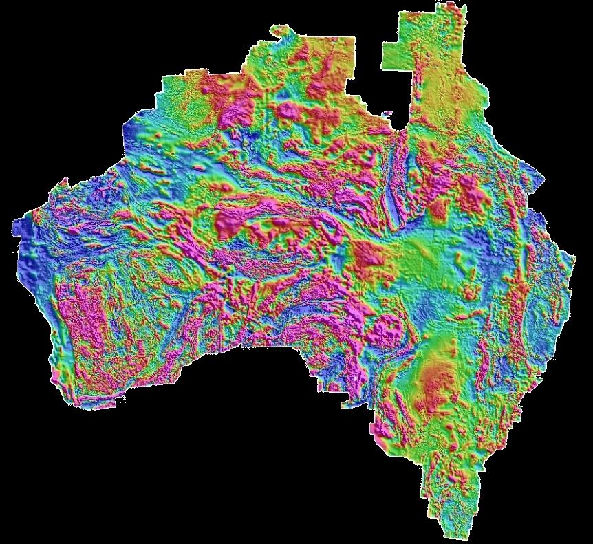 Gravity Magnetism Landsat