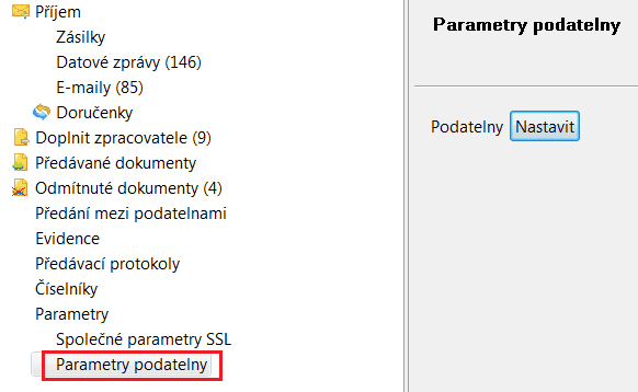 Parametry