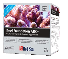 Přípravky Reef Foundation a testovací soupravy Reef Foundation A obsahuje vápník, stroncium & barium v množství a poměrech, jako jsou v kostře korálu (1 ml roztoku Reef Foundation A zvyšuje obsah