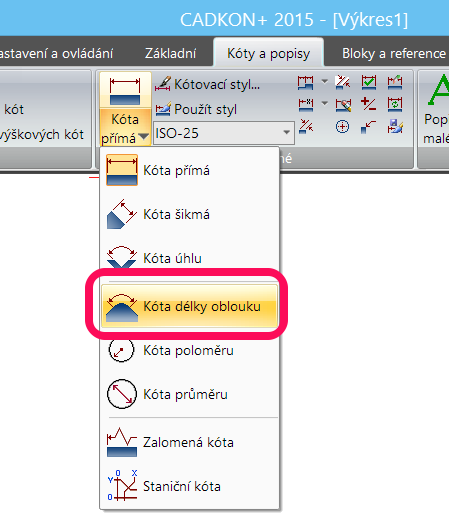 Nastavení barev pro šrafy V nastavení šraf byla zařazena možnost zadání vlastní barvy, nezávislé na barvě aktuální hladiny. Asociativita úhlových kót pro dynamické bloky Obr.