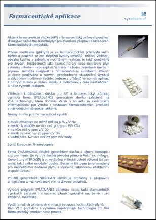 Prospekty Sysadvance Aplikační listy pro NitroGEN obj.č. VSK-11007 NitroGEN - vinařství obj.