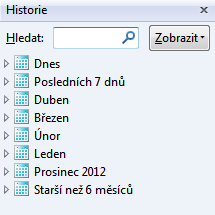 zkratky CTRL+D, která vyvolá nabídku Přidat oblíbenou položku a stiskem tlačítka Přidat dojde k přidání stránky na seznam oblíbených.