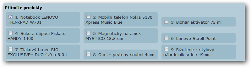 KATEGORIE NOVÁ KATEGORIE, UPRAVIT KATEGORII Zpět Odkaz na kategorii do e-shopu NÁZEV Název kategorie (nesmí být prázdné). Nelze upravit u Doporučujeme, Novinky a TOP.