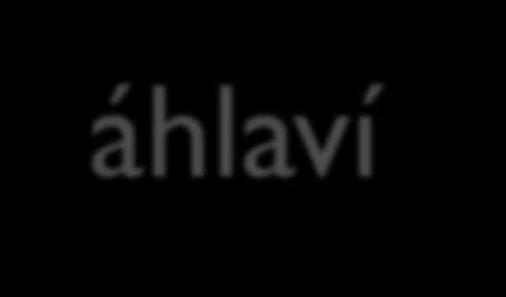 Záhlaví <head> Meta-informace o dokumentu není obsah dokumentu, nezobrazuje se Dokument element HTML: atributy xmlns, lang, Značky záhlaví TITLE META: metainfo (author, keywords) + HTTP vyhledávače,