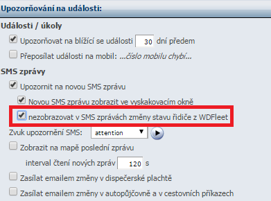 NOVINKA VYLEPŠENÉ NASTAVENÍ V OZNAMOVÁNÍ ZPRÁV Novinka vylepšené nastavení v oznamování zpráv Rovněž na základě Vašich požadavků, jsme přidali do osobního nastavení každého uživatele možnost vypnout