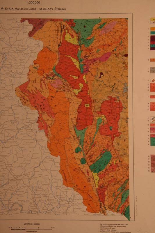 Příklad mapy 1: 200 000 (tzv. mapy generálního štábu generálky)- list Mar.