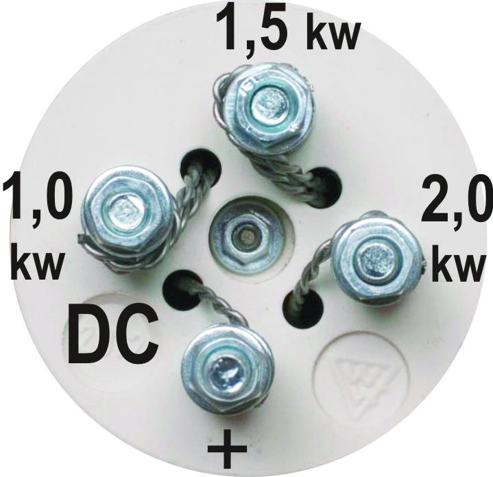 LXDC SET 1-4kW obsahuje 2ks spirál A,B,C Před každým zásahem do vnitřní části