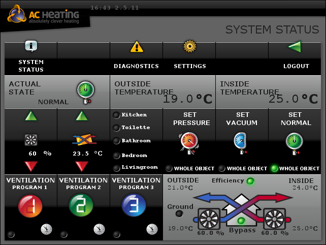 7 Obr. 13: Nastavení více topných okruhů Obr. 14: Nastavení xcc Air (rekuperace) Poznámky: KuFi INT, s.r.o. divize AC Heating Práva na technické změny vyhrazena.