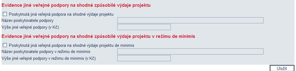 První záložkou, která se vám v aplikaci eaccount zobrazí, je záložka Obecné, kam se vypisují informace o žadateli.