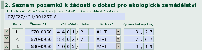 U deklarací pro AEO opatření je vedle označení žadatele předvyplněn i