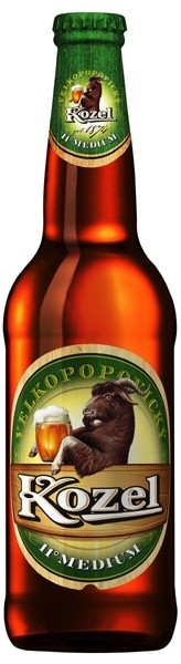 Velkopopovický Kozel Tmavý - tmavé pivo o obsahu alko. 3,8 % obj.