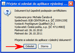 Zobrazí se okno pro vyhledání certifikátu a zadání hesla k tomuto certifikátu (Obrázek 36).