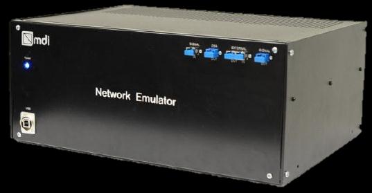 one Optical Network Emulator Emulace CD: ± 700 ps/nm Emulace PMD 1. řádu: 0 až 90 ps Vestavěný polarizační scrambler pro změnu hodnoty gama korekce.