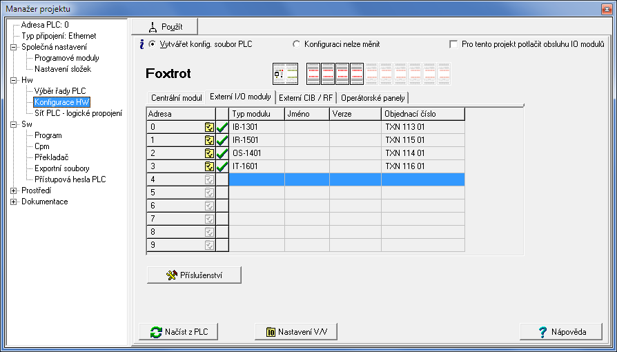 Programovatelné automaty TECOMAT FOXTROT CP-1008, CP-1018, CP-1028, CP-1038 Obr.7.