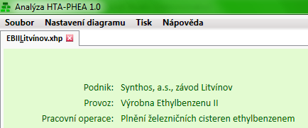 3.2 Asociace souborové koncovky xhp Instalátor automaticky při instalaci asociuje souborovou koncovku xhp na Analýzu HTA-PHEA.