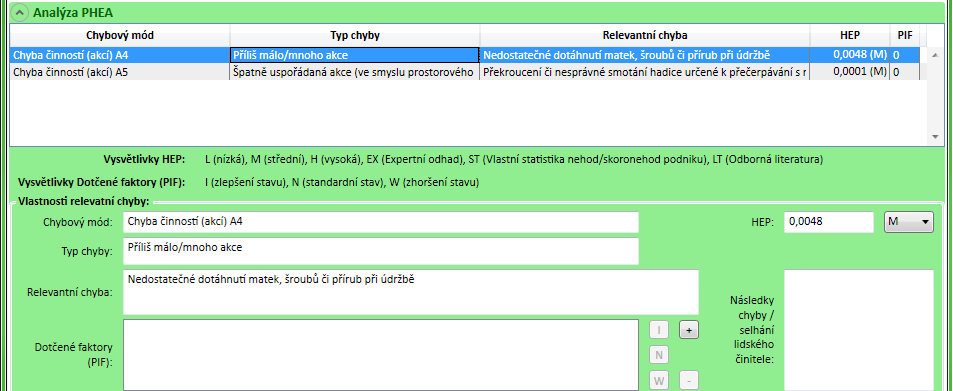 o Tlačítko Přiřadit zavře dialogové okno a přiřadí vybrané relevantní chyby k danému subúkolu. B.