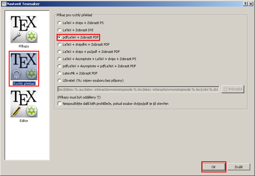 KAPITOLA 2. INSTALACE 10 Obrázek 2.7: TEXMaker Obrázek 2.