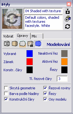 Panel vodoznak Tento panel je zpracován v samostatné kapitole.