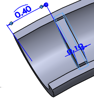 Svary 3. Klepněte na kótu a zadejte novou kótu. Záslepka se přesune do nového umístění. Pokud jste nezapnuli funkci Instant3D, dokončíte přesunutí klepnutím na Obnovit (základní panel nástrojů).