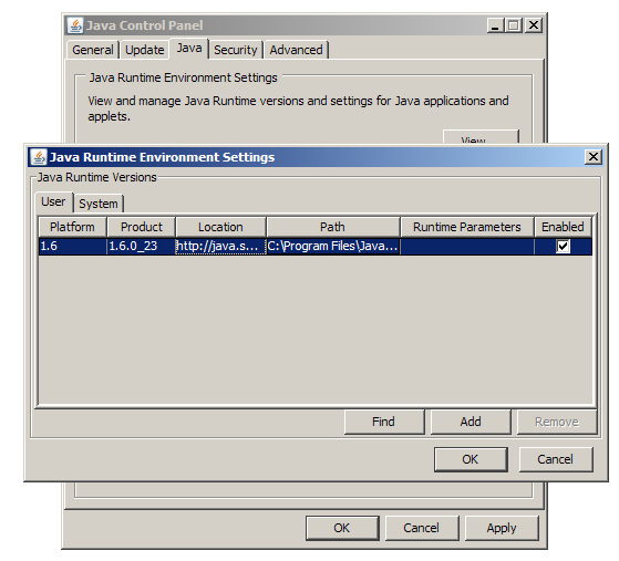 5. Nastavení Java pro pokročilé Start Nastavení Ovládací panely Java Záložka General Temporary Files Dočasné soubory většinou je zvolen adresář Javy - C:\Documents and Settings\Uživatel\Data